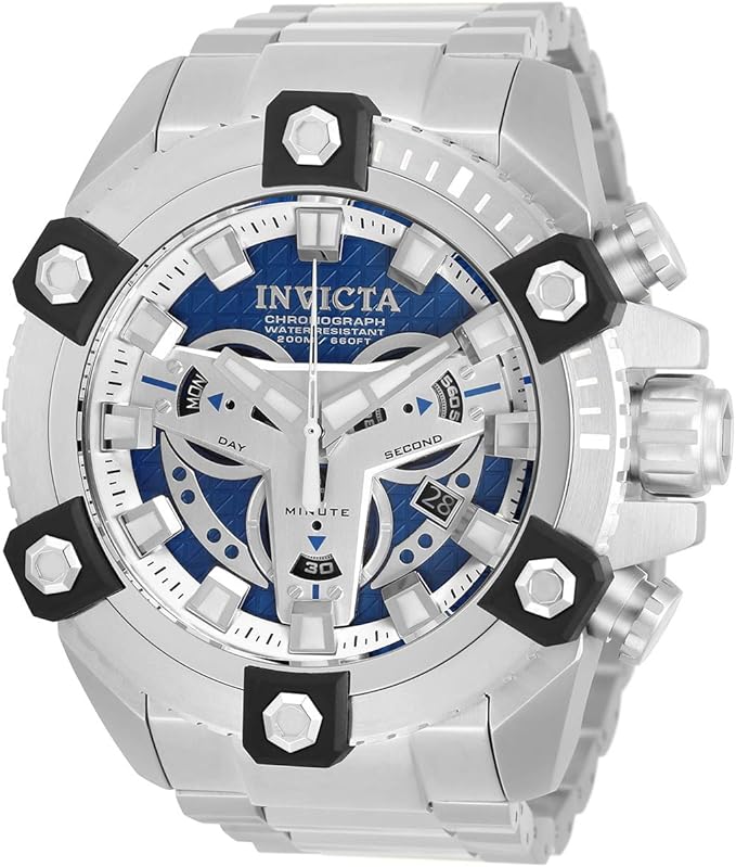 invicta 英弗他 男式 coalition forces 石英手表不锈钢表带,银色,31